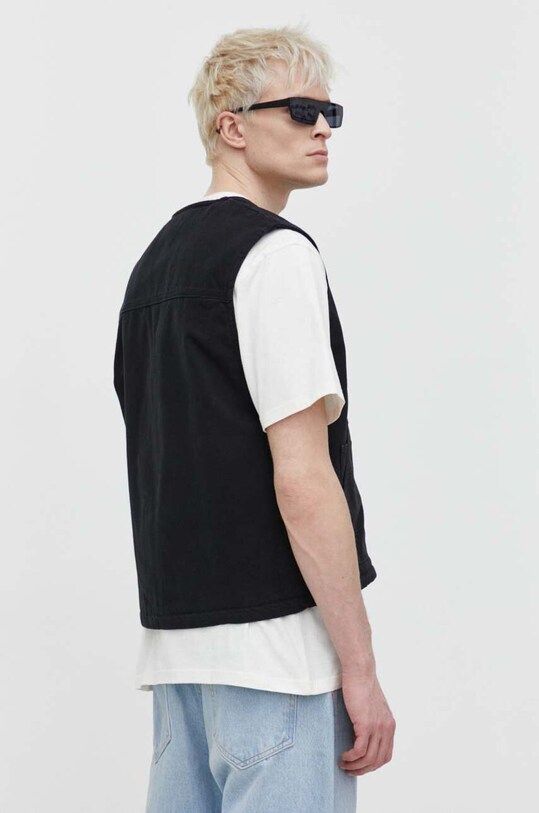 Одежда Джинсовая безрукавка Dickies DUCK CANVAS SMMR VEST DK0A4YQK чёрный