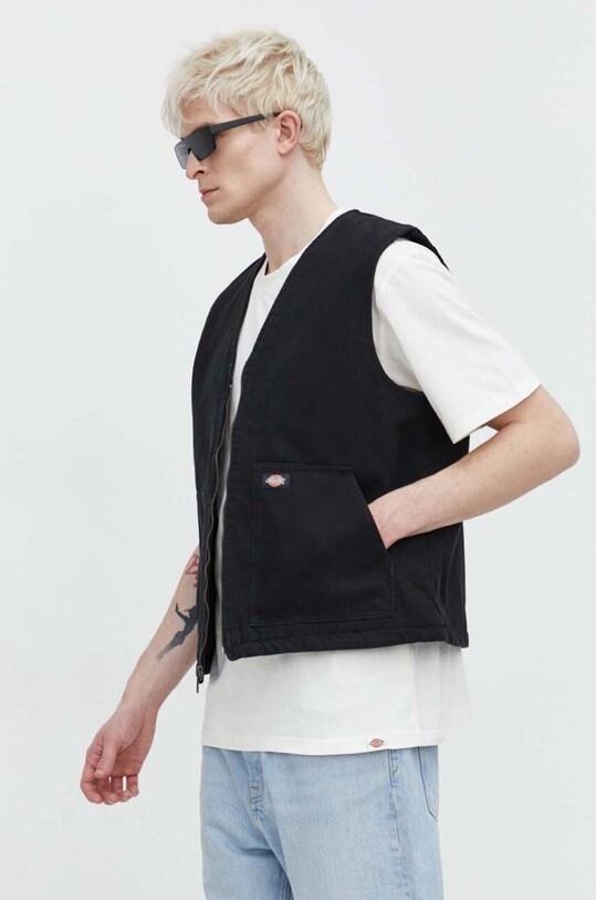 Джинсовая безрукавка Dickies DUCK CANVAS SMMR VEST чёрный DK0A4YQK
