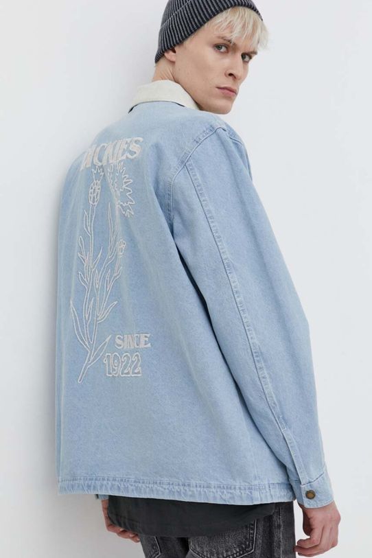 Odzież Dickies kurtka jeansowa HERNDON JACKET DK0A4YQM niebieski