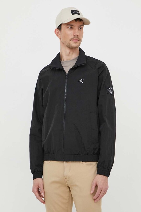 Bunda Calvin Klein Jeans nezateplené čierna J30J325102