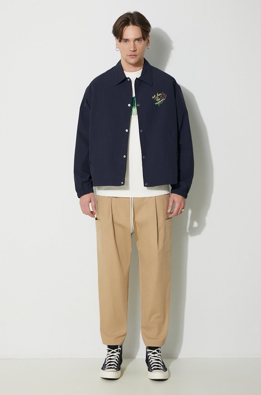 Drôle de Monsieur jacket La Veste Slogan Esquisse D.JT178.PL131.NY navy SS24