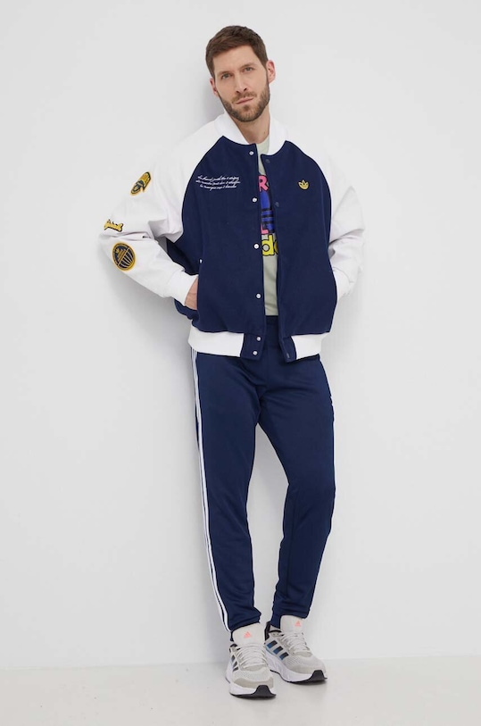 adidas Originals geacă bomber IS2926 bleumarin SS24