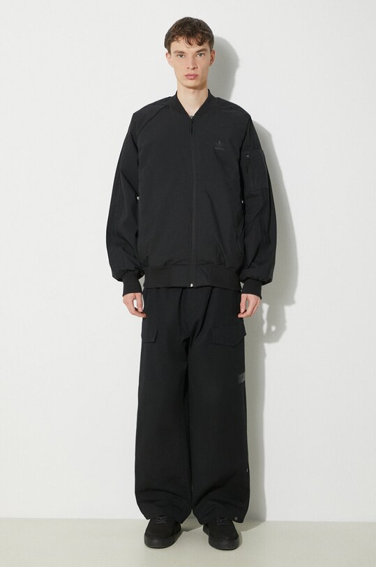 Bomber jakna adidas Originals IS5385 crna SS24