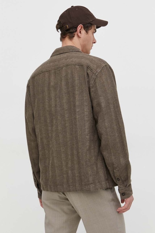 Abercrombie & Fitch kurtka koszulowa brązowy KI125.4004.400
