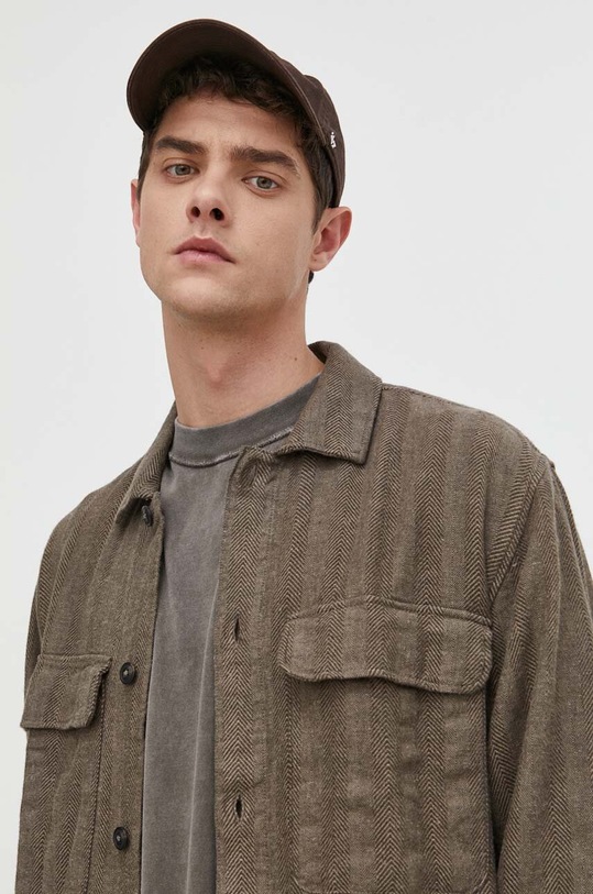 Abercrombie & Fitch kurtka koszulowa KI125.4004.400 brązowy