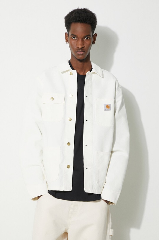 Carhartt WIP kurtka jeansowa Michigan Coat nieocieplane beżowy I031519.0DJ02