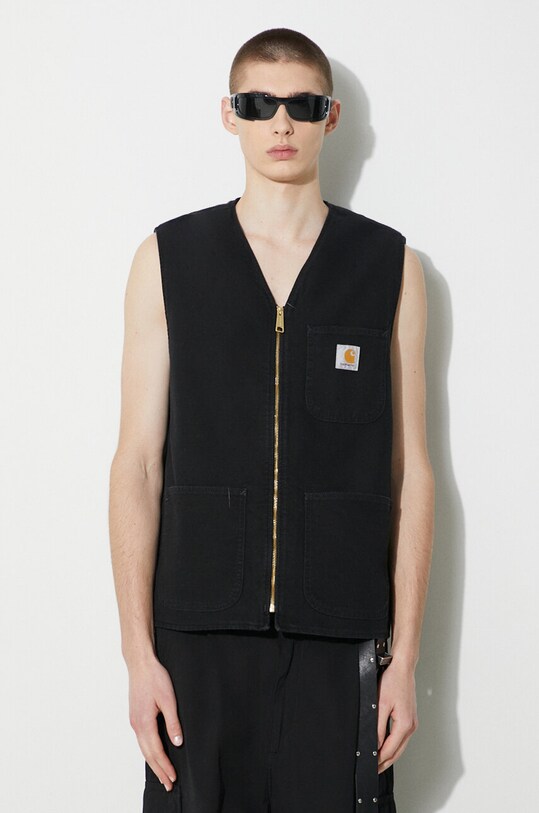 Carhartt WIP vesta de blugi Arbor Vest fara gluga negru I031521.893K