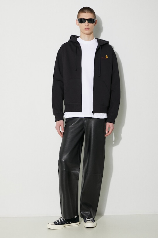 Кофта Carhartt WIP Hooded American Script Jacket I033063.89XX чёрный AA00