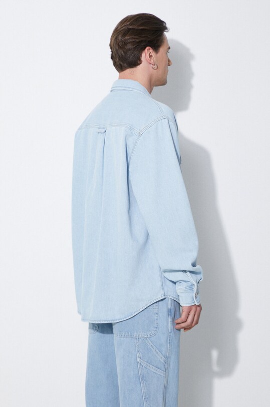 Ρούχα Τζιν μπουφάν Carhartt WIP Harvey Shirt Jac I033346.112 μπλε