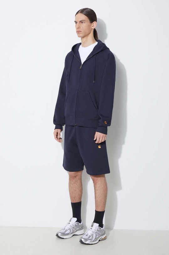 Carhartt WIP hooded sweatshirt Chase Jacket navy I033664.00HXX