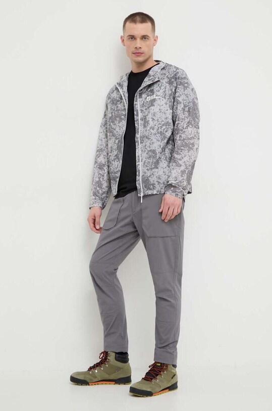 Jack Wolfskin kurtka outdoorowa Prelight Wind 1307861 szary SS24