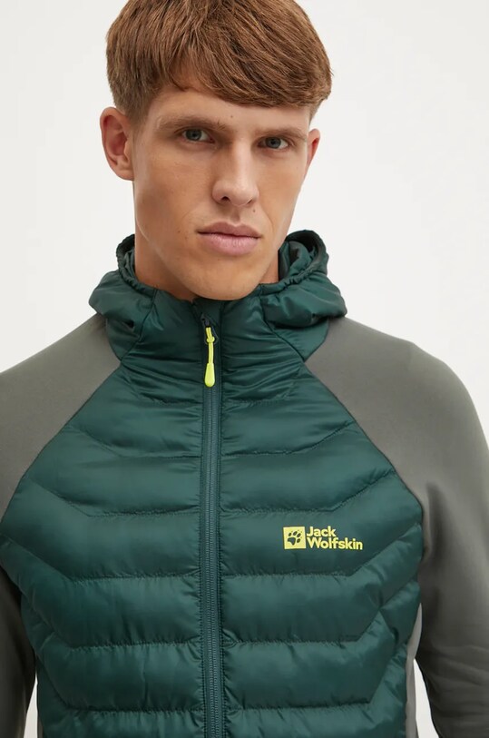 Спортивна куртка Jack Wolfskin Routeburn Pro Hybrid зелений 1710512.