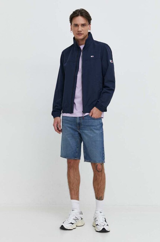 Bunda Tommy Jeans DM0DM15382 tmavomodrá AA00