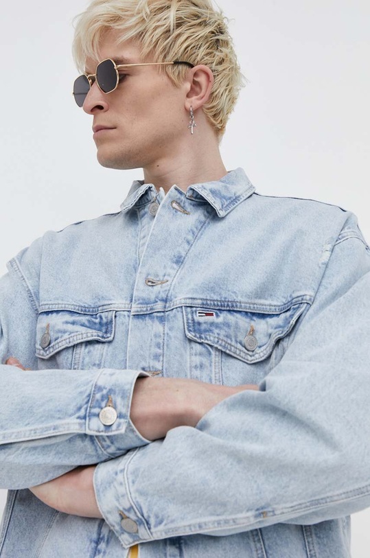 Tommy Jeans kurtka jeansowa niebieski DM0DM18774