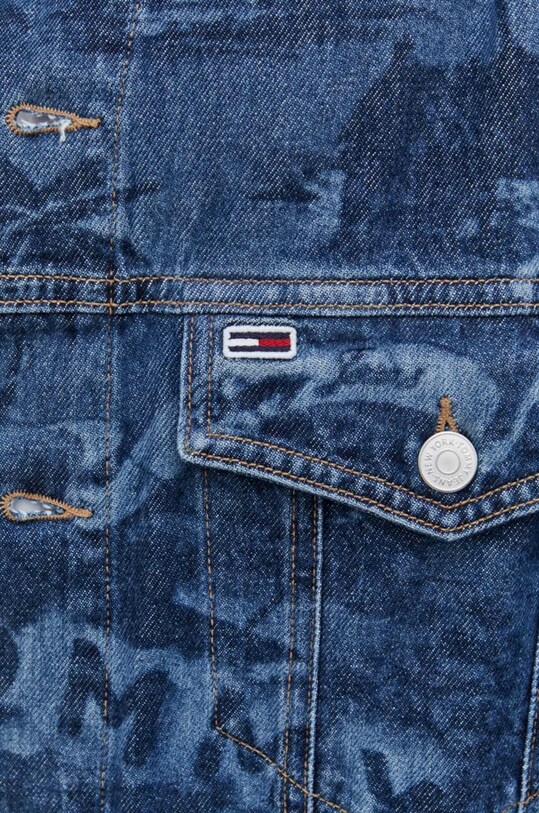 Tommy Jeans geacă din denim DM0DM18971 bleumarin