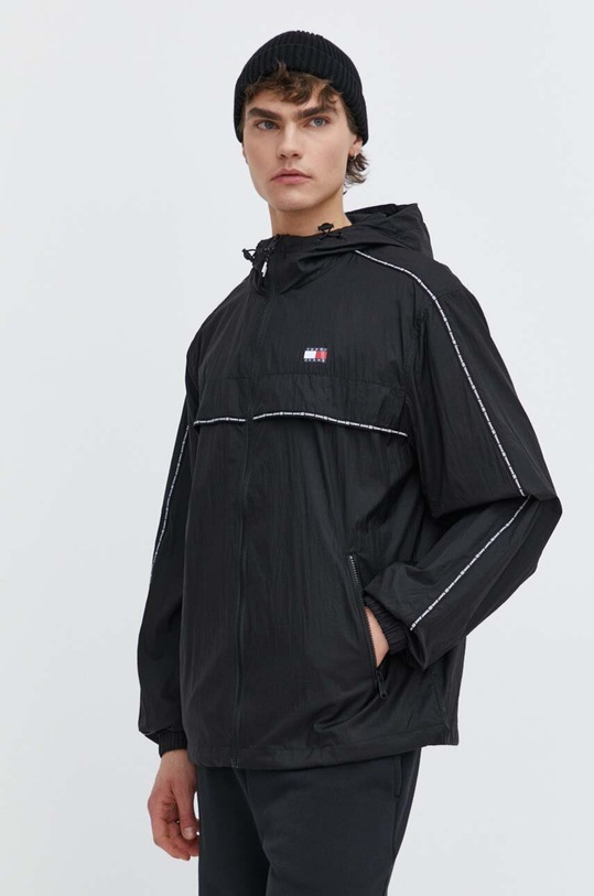 Tommy Jeans rövid kabát nem szigetelt fekete DM0DM18697