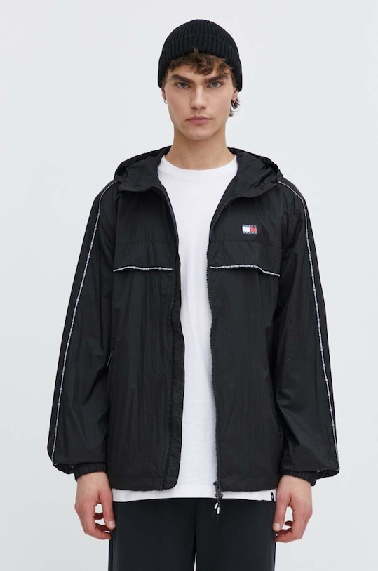 Tommy Jeans rövid kabát fekete DM0DM18697