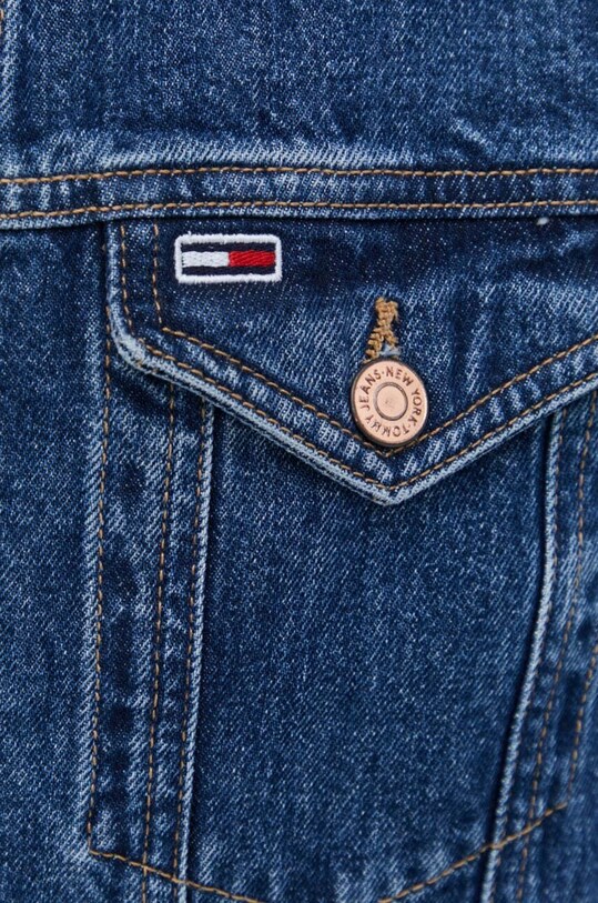 Rifľová bunda Tommy Jeans DM0DM18782 tmavomodrá