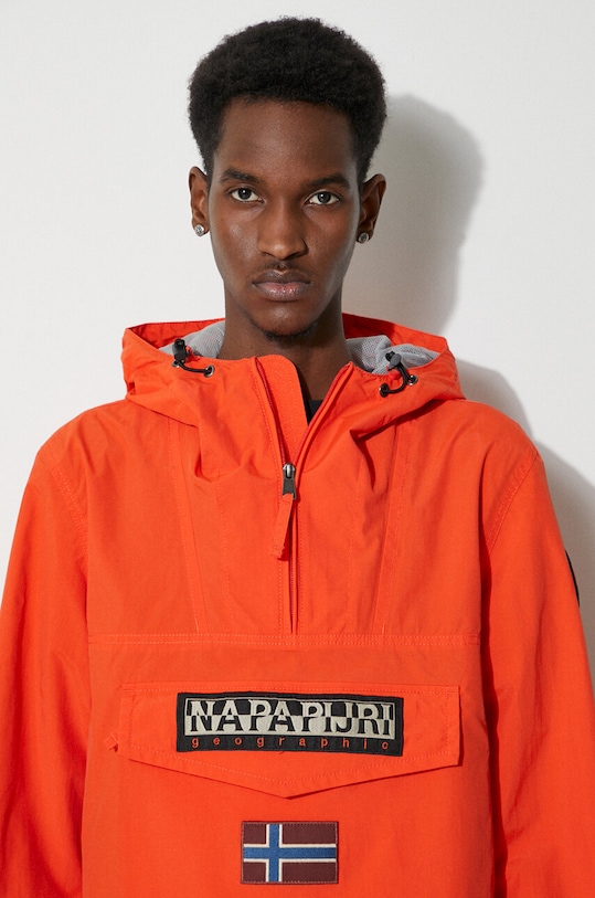 Napapijri geacă Rainforest M Sum 3 NP0A4G7DA631 portocaliu