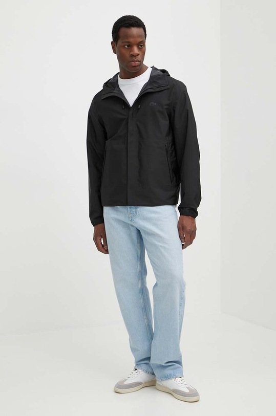 Μπουφάν Lacoste BH5384 μαύρο SS24