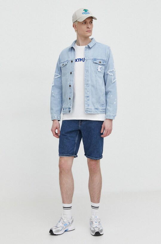 Джинсовая куртка Karl Kani 6077146 голубой SS24