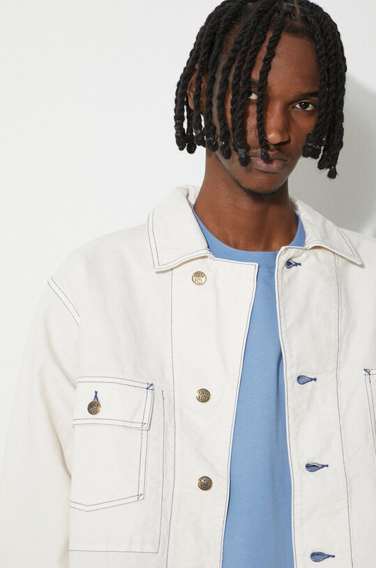 Μπουφάν Human Made Garment Dyed Coverall Jacket HM27JK013 μπεζ