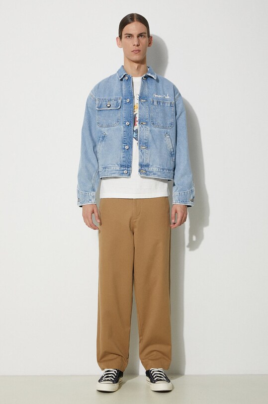 Джинсова куртка Human Made Denim Jacket HM27JK016 блакитний SS24