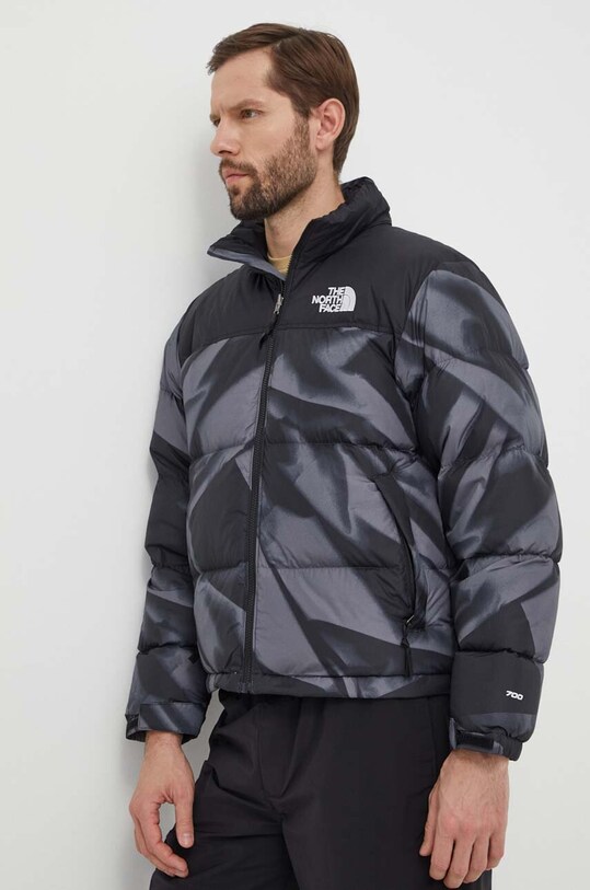 Péřová bunda The North Face 1996 RETRO NUPTSE JACKET s podšívkou šedá NF0A3C8DSIF1