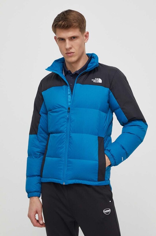 The North Face kurtka puchowa DIABLO bez kaptura niebieski NF0A4M9JUID1