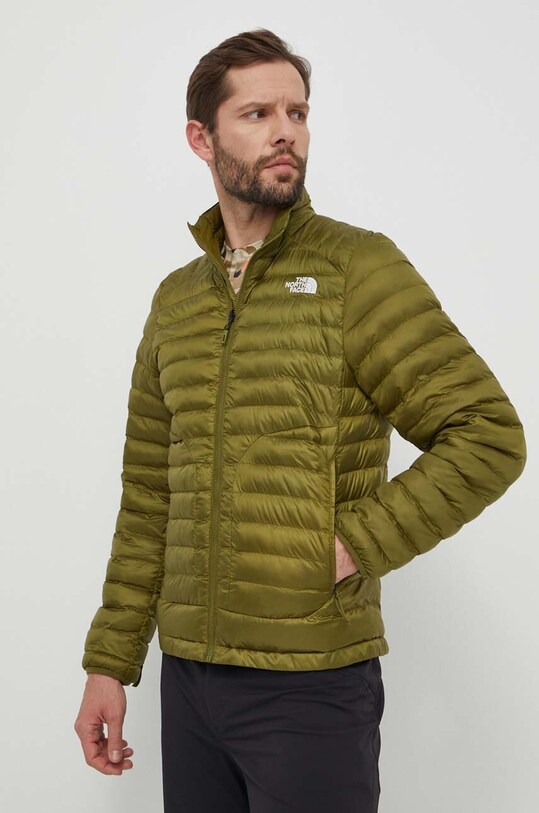 The North Face geaca sport Huila cu captuseala verde NF0A85AEPIB1
