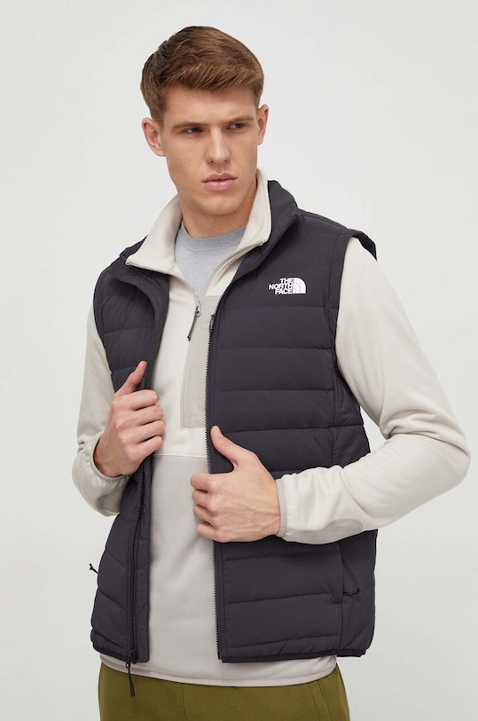 The North Face bezrękawnik puchowy bez kaptura czarny NF0A7UJRJK31