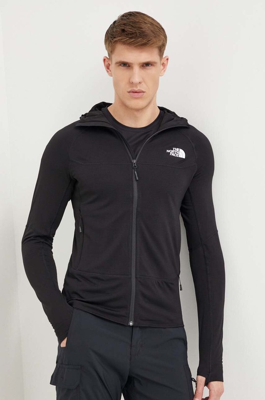 The North Face bluza sportowa Bolt Polartec z elastanem czarny NF0A825EJK31
