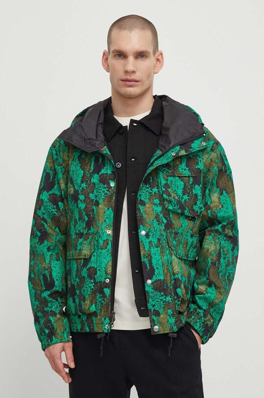 The North Face geaca de ploaie cu captuseala verde NF0A7URVSHO1
