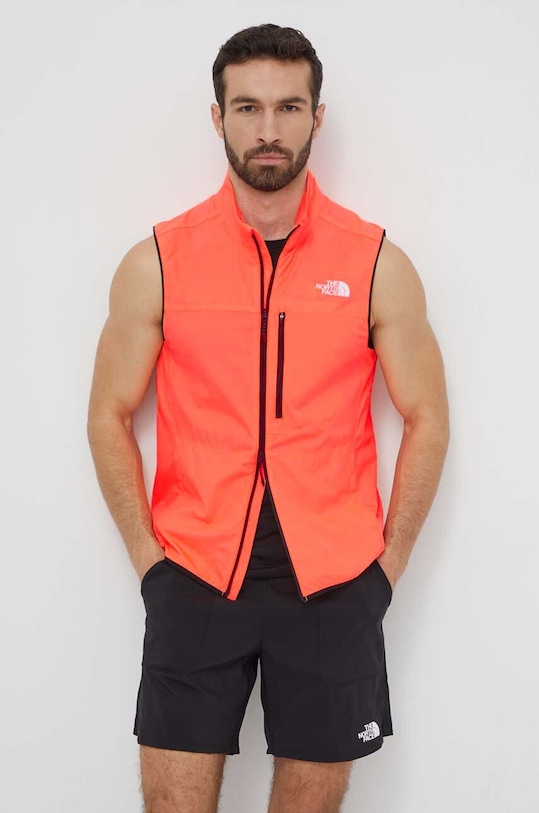 The North Face bezrękawnik sportowy Higher nieocieplane pomarańczowy NF0A8726QI41