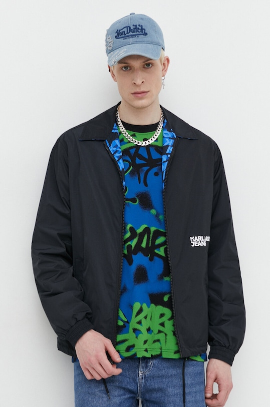 Karl Lagerfeld Jeans geaca cu doua fete 241D1503 albastru SS24