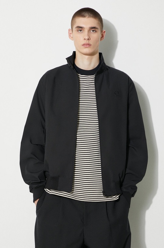 Bunda Fred Perry Made In England Harrington nezateplené černá J7320.102