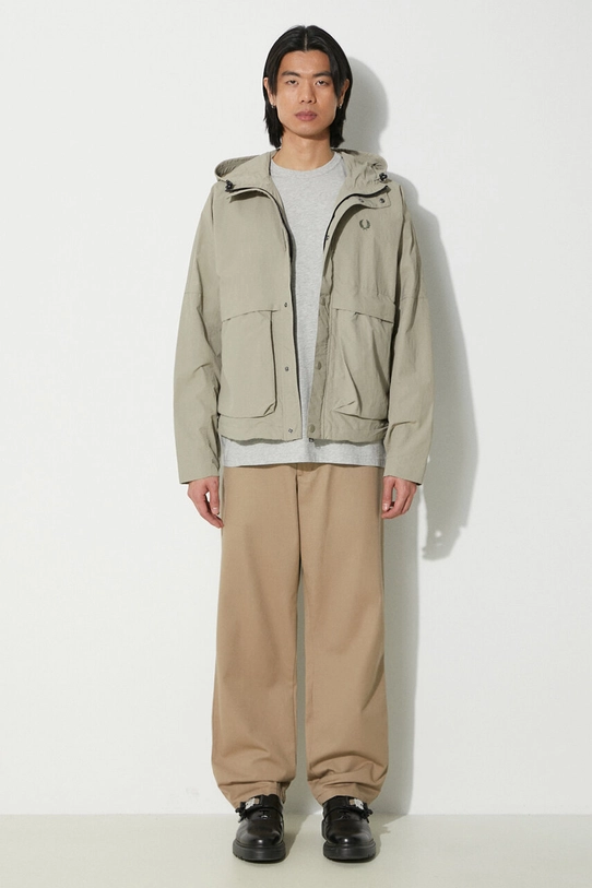 Fred Perry giacca Cropped Parka J7813.U54 grigio SS24