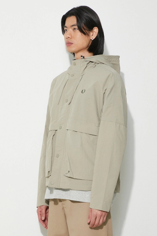 Bunda Fred Perry Cropped Parka sivá J7813.U54