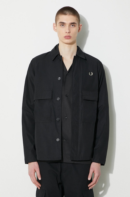 Fred Perry jacket Utility Overshirt other black M6572.102