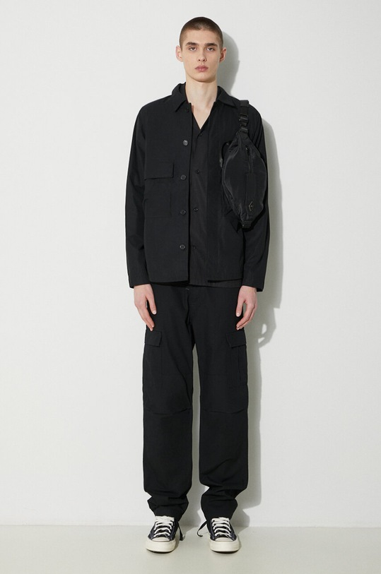 Fred Perry jacket Utility Overshirt M6572.102 black SS24