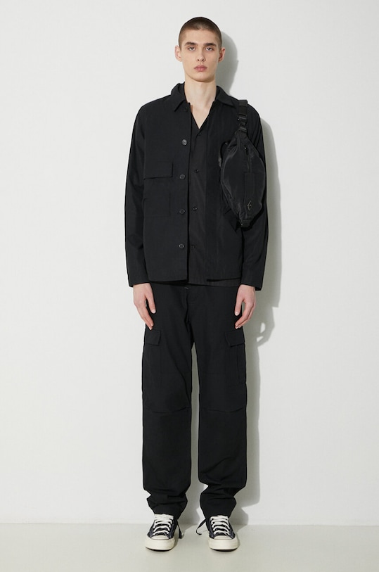 Fred Perry jacket Utility Overshirt M6572.102 black SS24