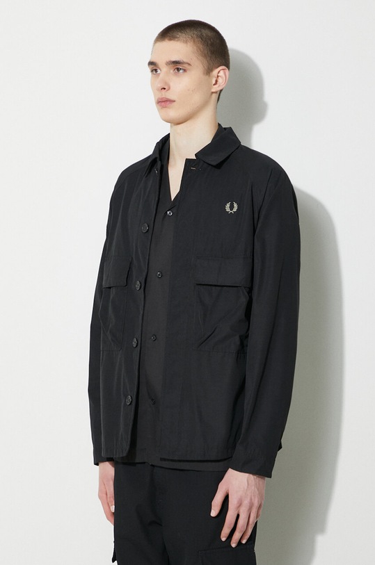 Fred Perry jacket Utility Overshirt black M6572.102