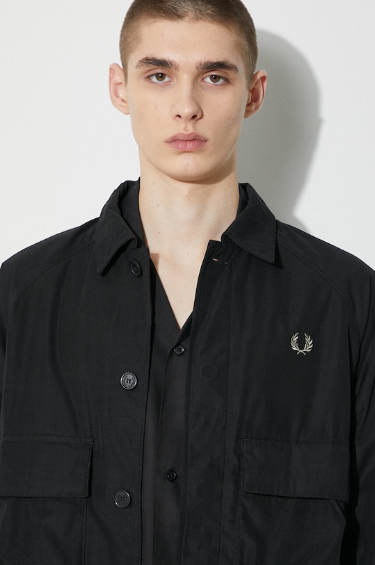 Fred Perry jacket Utility Overshirt M6572.102 black
