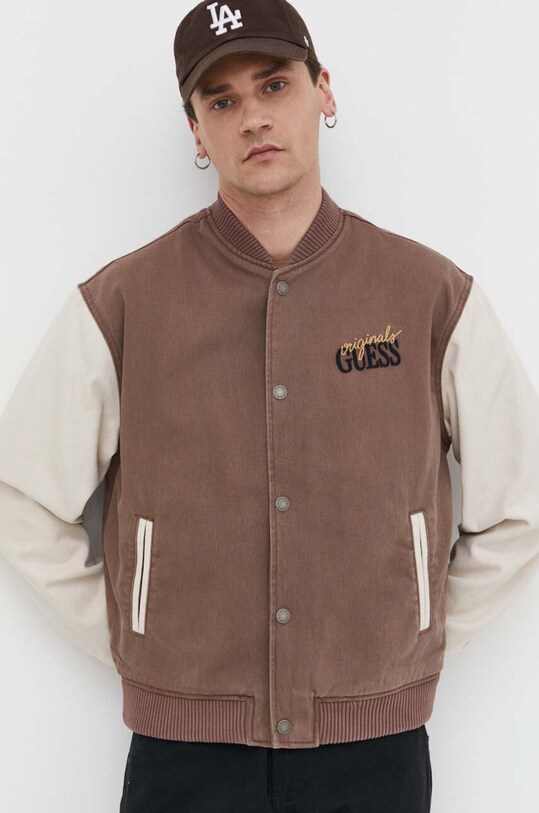Bunda Guess Originals bez kapucne hnedá M4GG76D4SB0