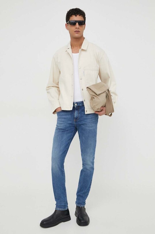 Won Hundred geacă din denim 2888.15147 bej SS24