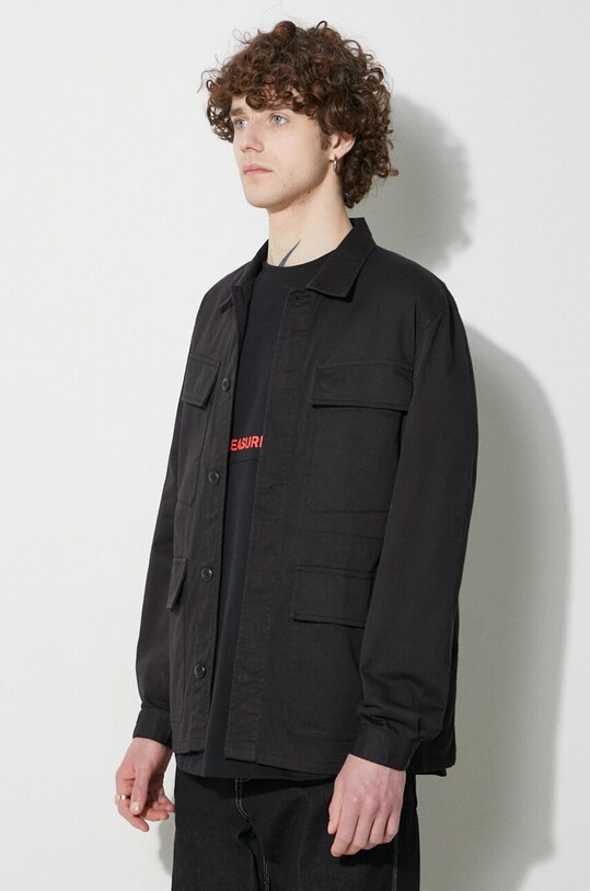 Bavlnená bunda Universal Works Mw Fatigue Jacket čierna 166.BLACK