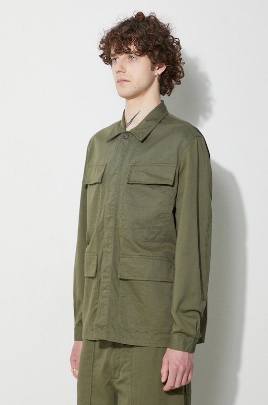 Universal Works kurtka Mw Fatigue Jacket zielony 166.LIGHT.OLIVE