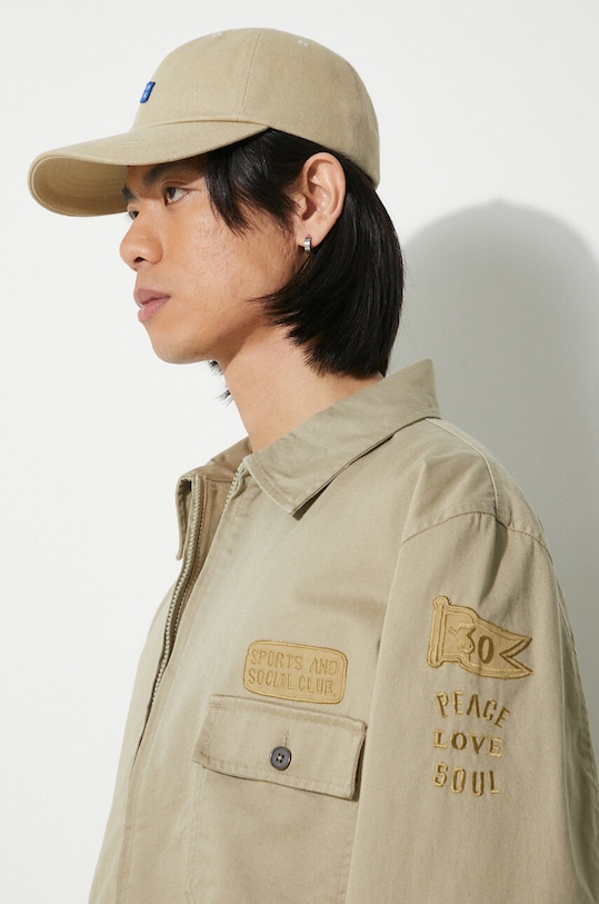 Universal Works kurtka jeansowa Gower 30108.STONE beżowy