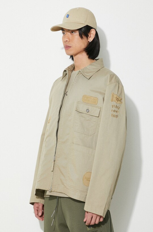 Джинсова куртка Universal Works Gower зелений 30108.STONE