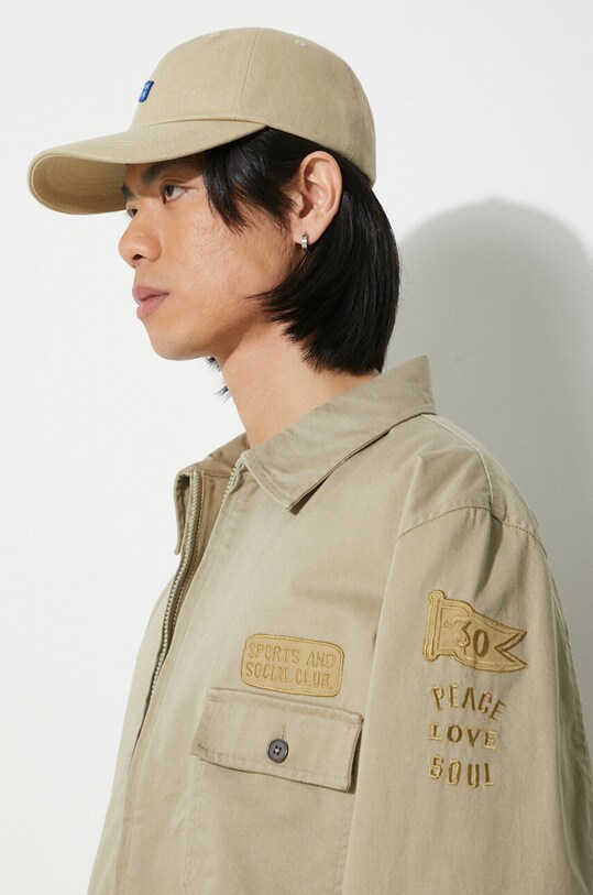 Universal Works kurtka jeansowa Gower 30108.STONE zielony